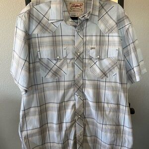 Men’s Rafter C Blue and Gray Plaid Casual Shirt